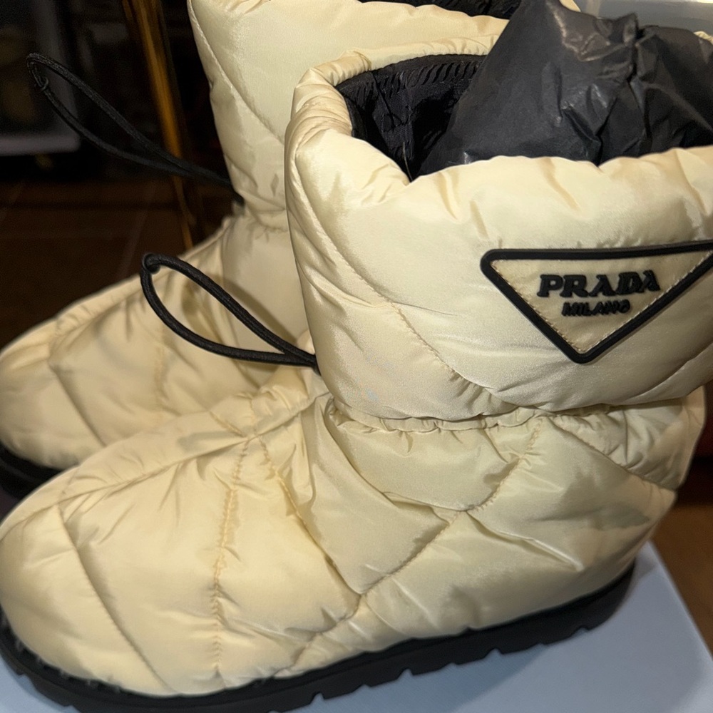 Prada Blow Quilted Nylon Booties